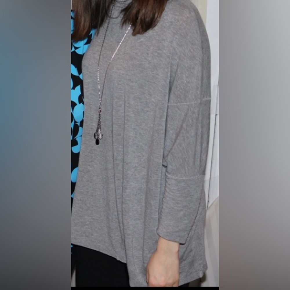 We The Free (Free People) Grey Sweater/Tunic (Small)